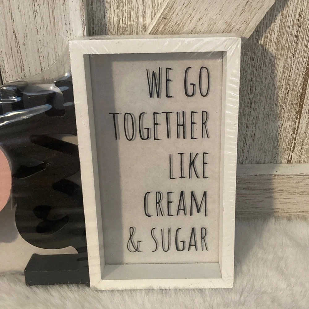 Target BP 2023 Valentines Day Mug, Love, Cream and Sugar Sign